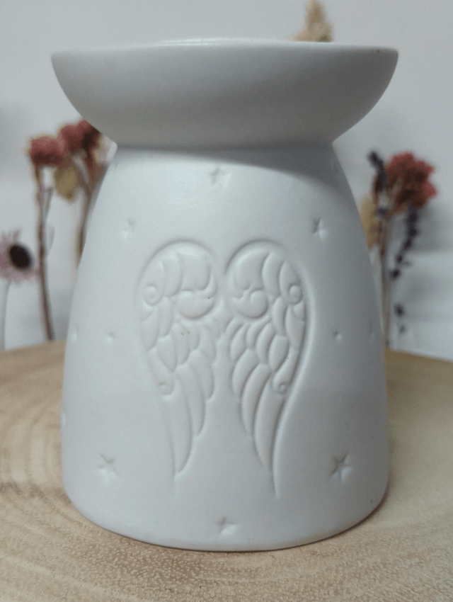 Ceramic Angel Wings design wax melt burner