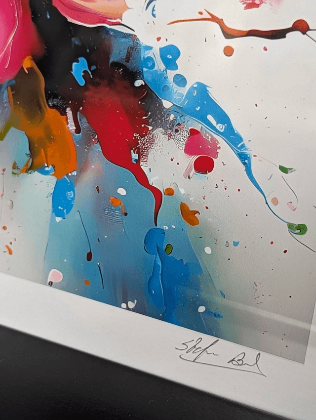 Apple Blossom art print, in deep box frame, signed by artist Stefan Birch