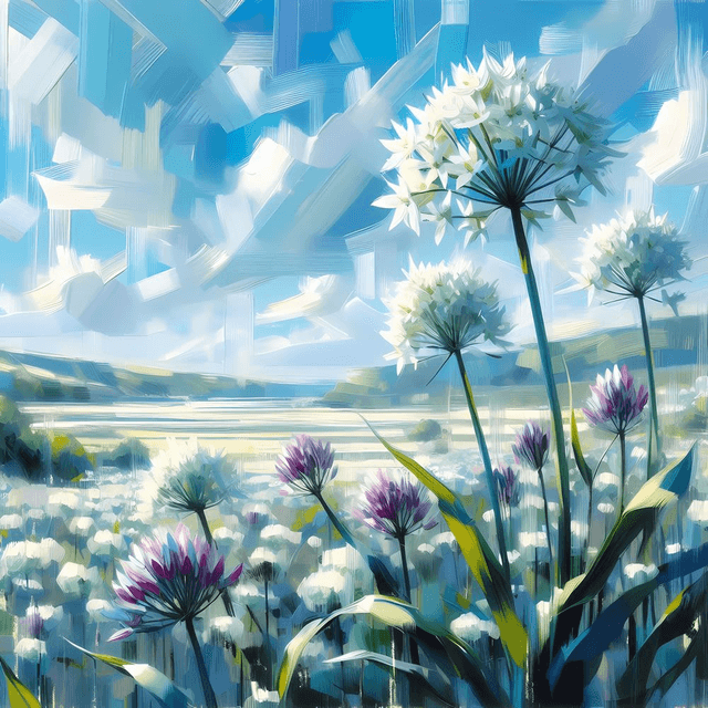 Signed print by Stefan Birch, "Wild Garlic Peatlands Park" framed signed art print