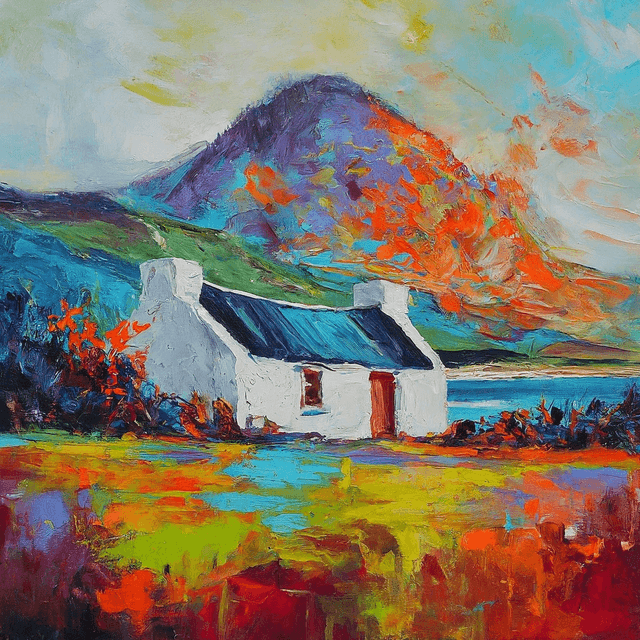 Donegal Cottage Framed Print