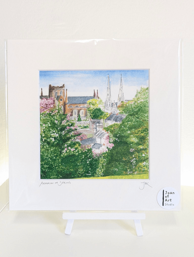 Armagh in spring - Art Print by Joan McKeever