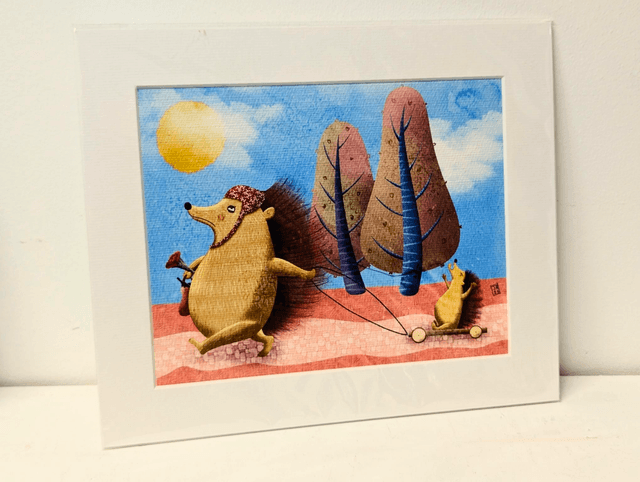 'The Hedgehogs' - Art Print by Jonathan Hackett