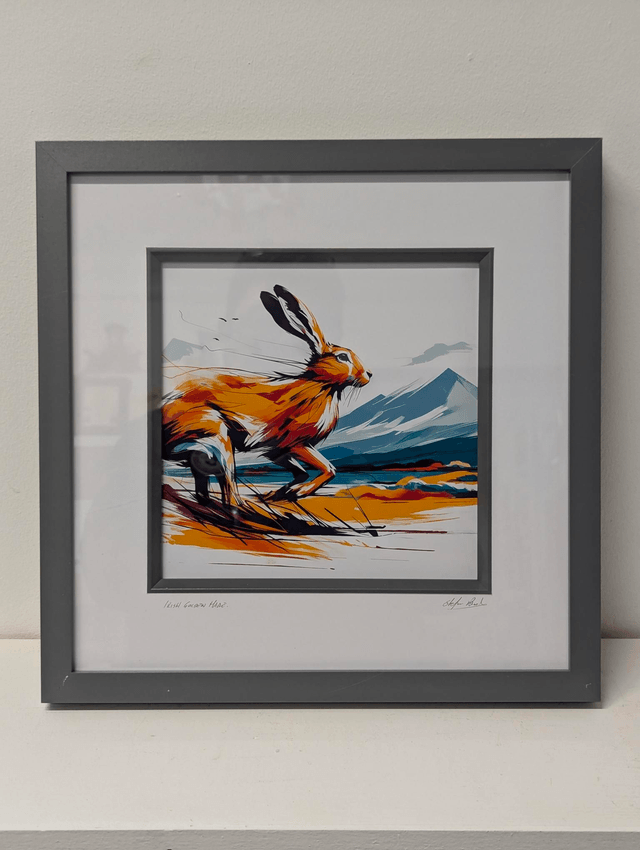 'Golden Irish Hare' - Framed Art Print by Stefan Birch