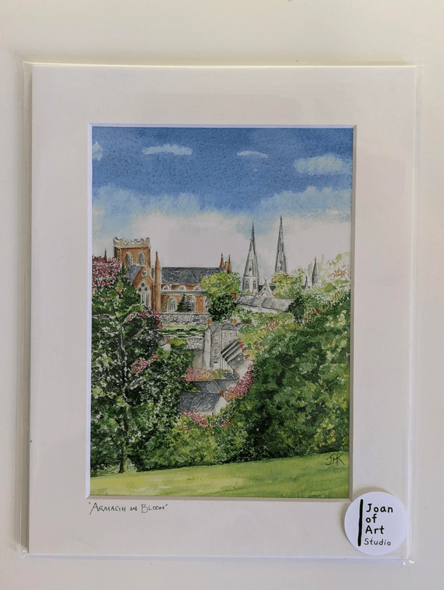 Armagh in bloom. Art print by Joan McKeever