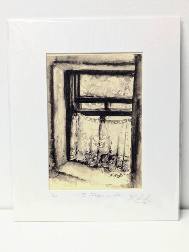 Limited Edition Print by Mairead Duffy - 'The cottage window'