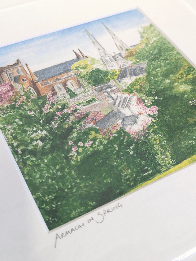 Armagh in spring - Art Print by Joan McKeever