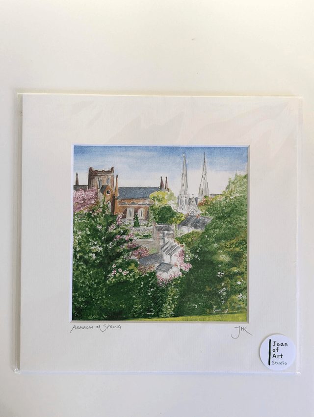 Armagh in spring - Art Print by Joan McKeever