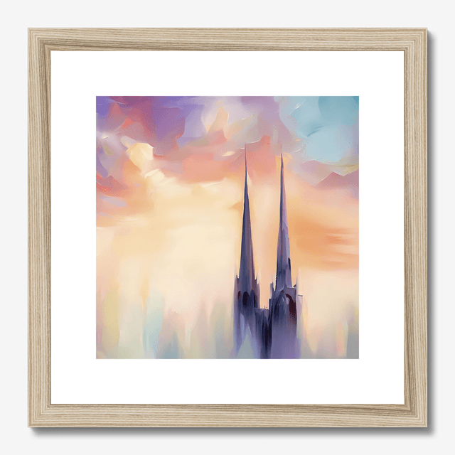 Armagh Cathedral Art Print. Framed, signed print by Stefan Birch
