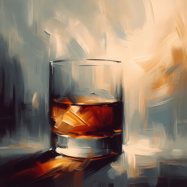 Amber Nectar, Malt Whisky Art Print, in deep box frame.