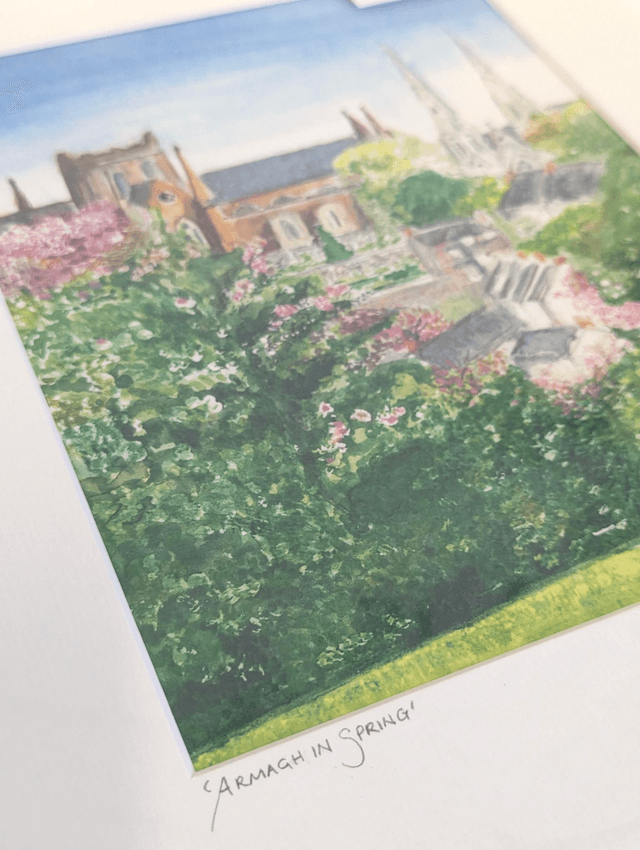 Armagh in spring - Art Print by Joan McKeever