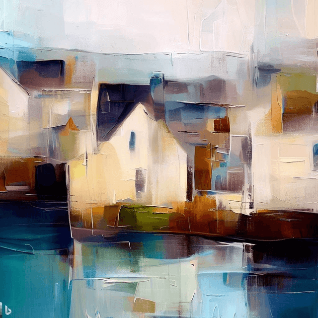 Harbour Houses, Art Print