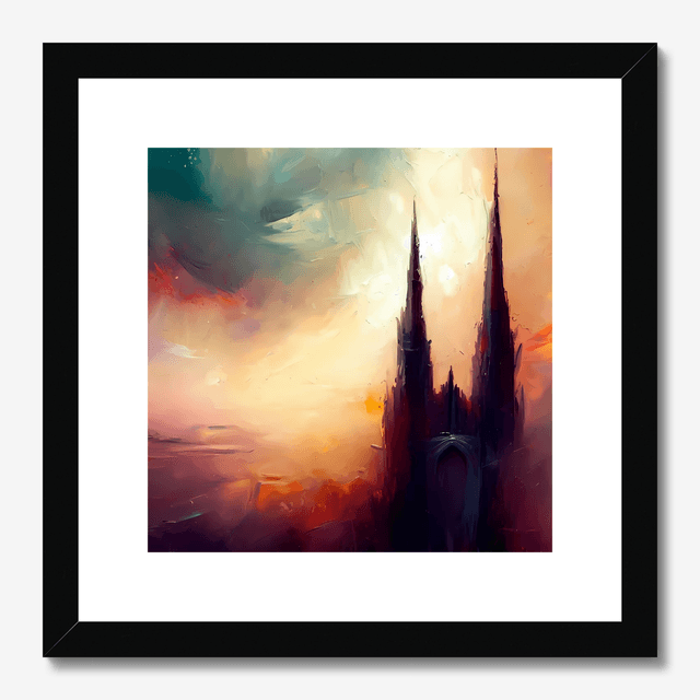 St. Patricks Cathedral Armagh. Framed, signed art print by Stefan Birch.
