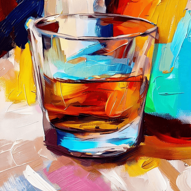 'A Wee Dram' - Whisky Glass, Framed Art Print