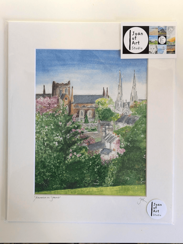 Armagh in spring - Art Print by Joan McKeever
