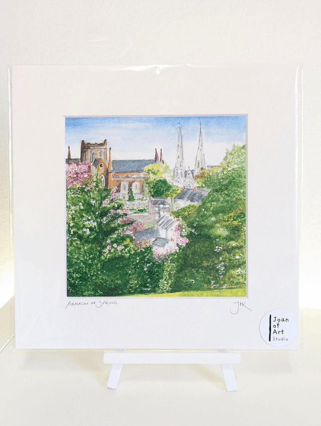 Armagh in spring - Art Print by Joan McKeever