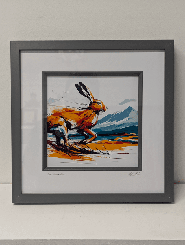 &#039;Golden Irish Hare&#039; - Framed Art Print by Stefan Birch
