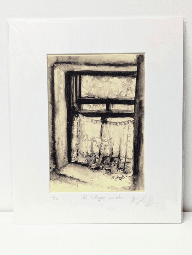 Limited Edition Print by Mairead Duffy - &#039;The cottage window&#039;