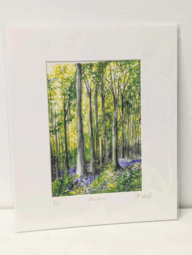 &#039;Bluebells&#039; - Limited Edition Print by Mairead Duffy