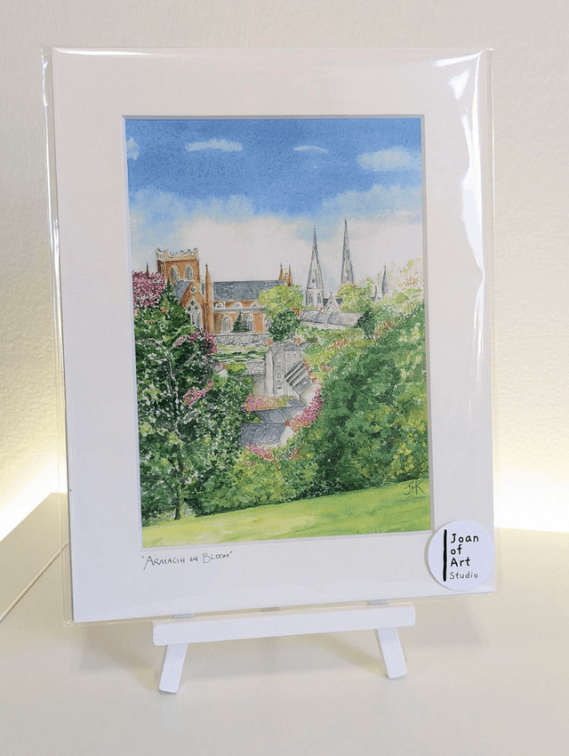 Armagh in bloom. Art print by Joan McKeever