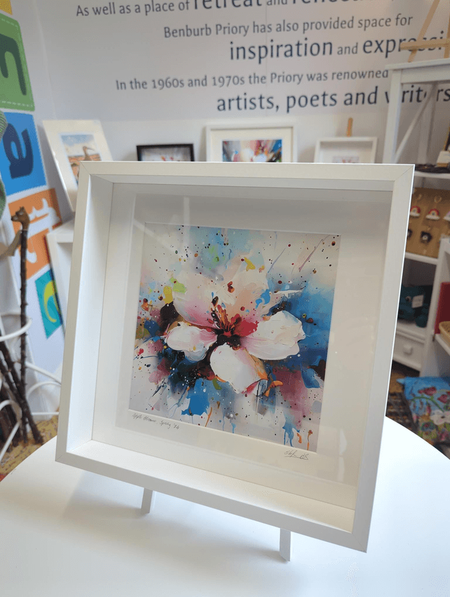 Apple Blossom art print, framed and signed by artist Stefan Birch