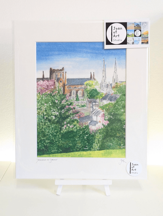 Armagh in spring - Art Print by Joan McKeever